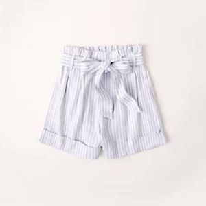 A&F Linen Blend Belted Shorts | Women’s Large